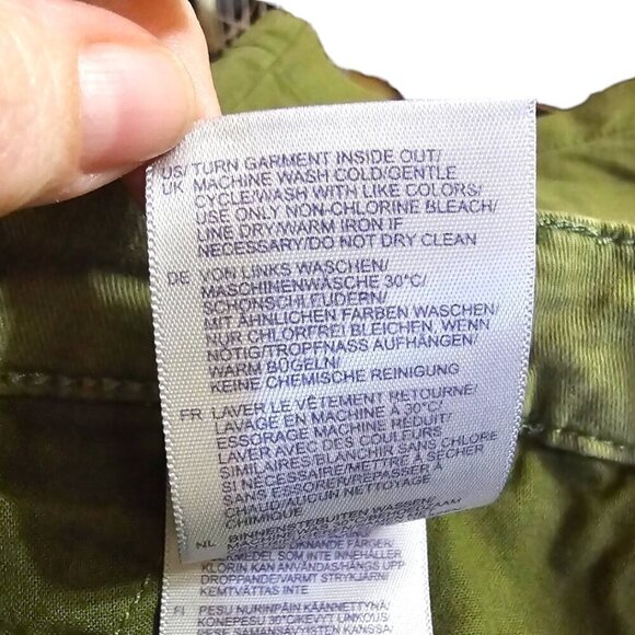 NYDJ Stretch Twill Mid-Rise Bermuda Shorts in Avocado Sz 4 - Picture 10 of 11